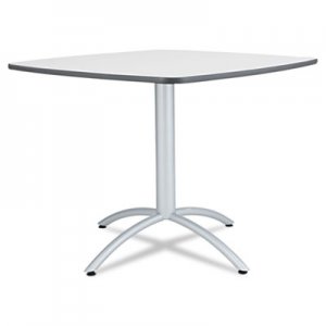 Iceberg CafAWorks Table, 36w x 36d x 30h, Gray/Silver ICE65617 65617