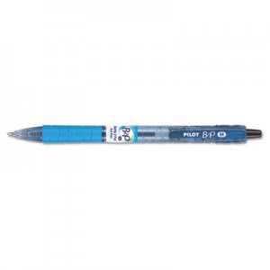 Pilot B2P Bottle-2-Pen Retractable Ballpoint Pen, 1mm, Blue Ink, Translucent Blue Barrel, Dozen PIL32801 32801