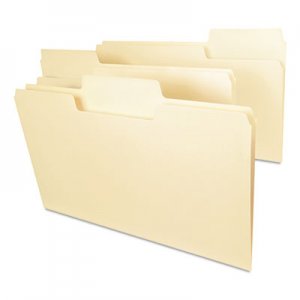 Smead SuperTab Top Tab File Folders, 1/3-Cut Tabs, Legal Size, 14 pt. Manila, 50/Box SMD15401 15401