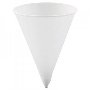 Dart Cone Water Cups, Paper, 4.25oz, Rolled Rim, White, 5000/Carton SCC42R2050 42R-2050
