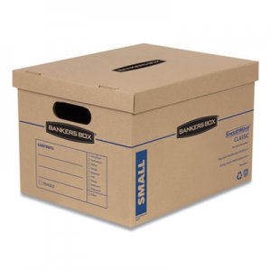 Bankers Box SmoothMove Classic Moving and Storage Boxes, Small, Half Slotted Container (HSC), 15 x 12 x 10, Brown Kraft