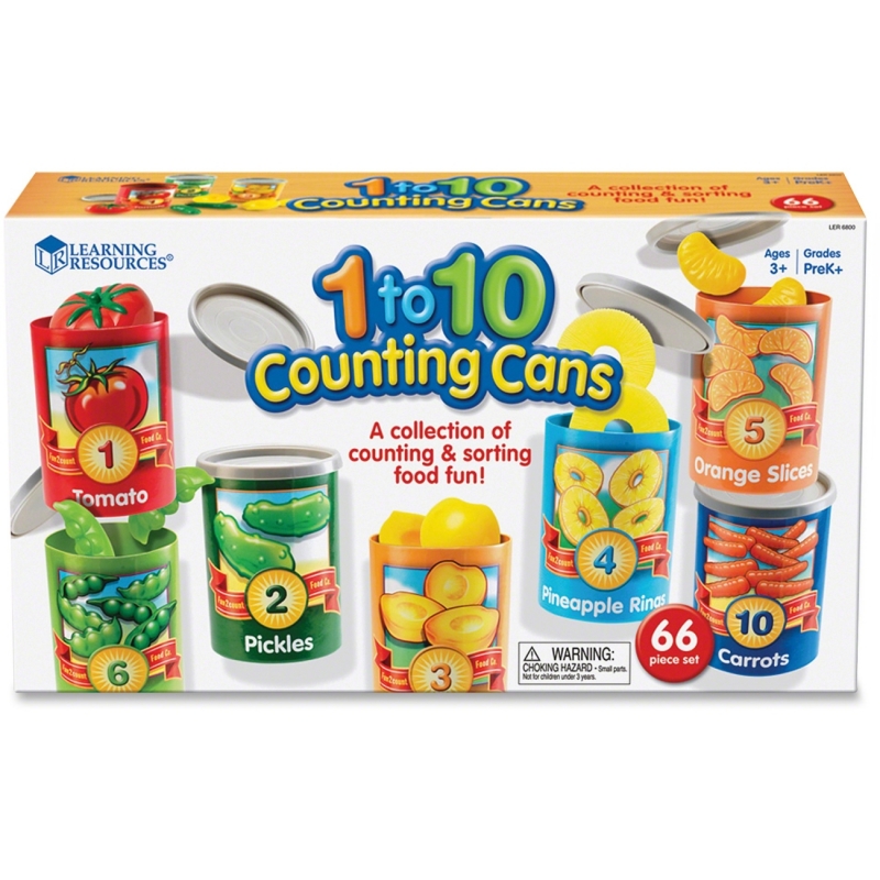 Learning Resources 1 to 10 Counting Cans LER6800 LRNLER6800
