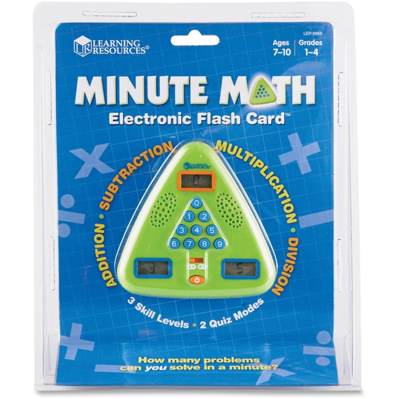 Learning Resources Minute Math Electronic Flash Card LER6965 LRNLER6965