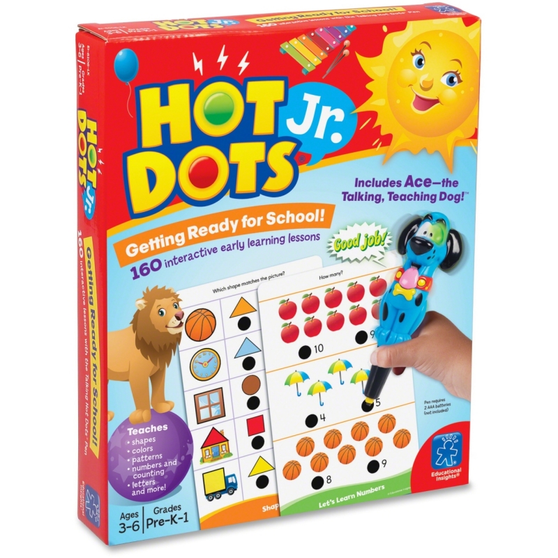 Learning Resources Learning Resources Hot Dots Jr. Getting Ready for School Set 6106 EII6106