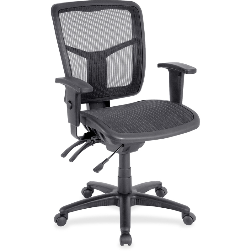 Lorell Mid-Back Swivel Mesh Chair 86904 LLR86904