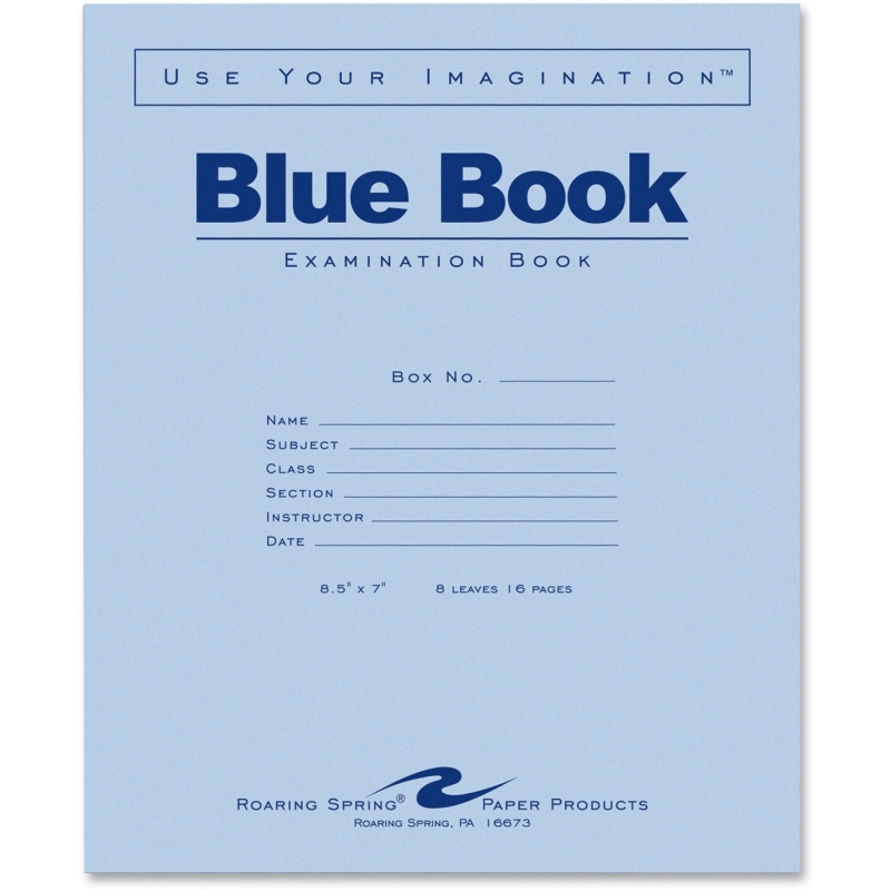 Roaring Spring Examination Blue Book 77512EA ROA77512EA