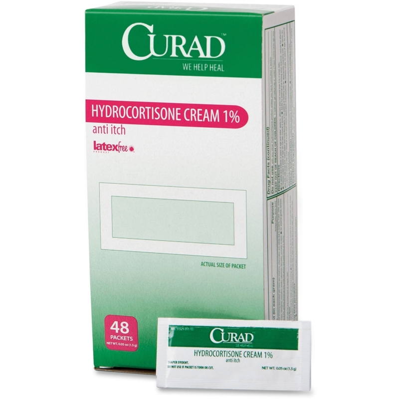 Curad Hydrocortisone Cream 1 Percent Packets CUR015408Z MIICUR015408Z