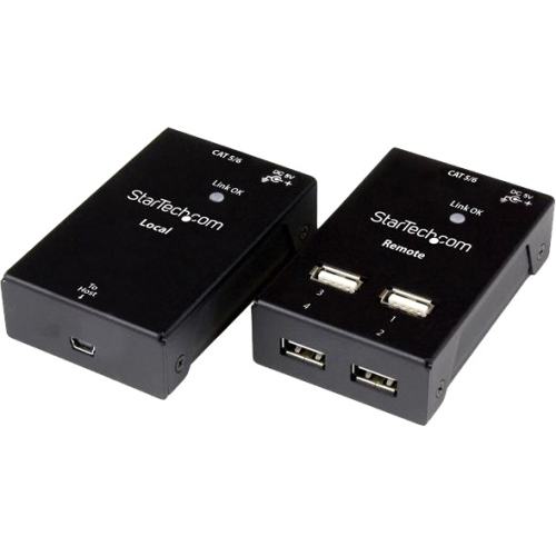StarTech.com 4 Port USB 2.0-Over-Cat5-or-Cat6 Extender - up to 165ft (50m) USB2004EXTV