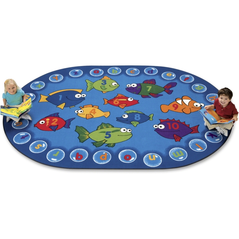 Carpets for Kids Fishing For Literacy Oval Rug 6803 CPT6803