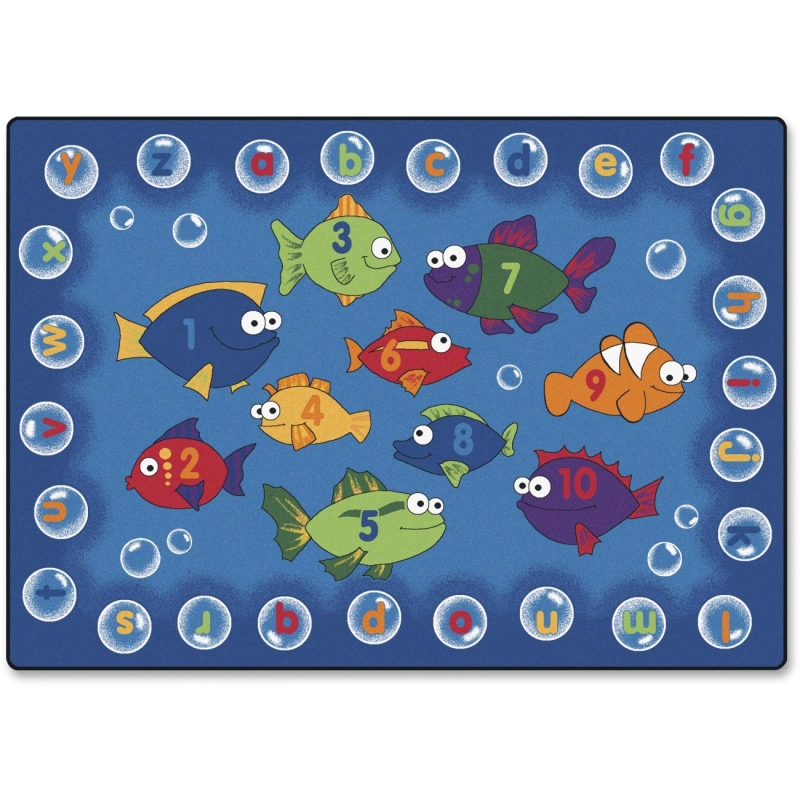 Carpets for Kids Fishing 4 Literacy Rectangle Rug 6813 CPT6813
