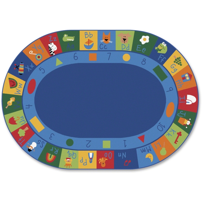 Carpets for Kids Learning Blocks Oval Seating Rug 7006 CPT7006