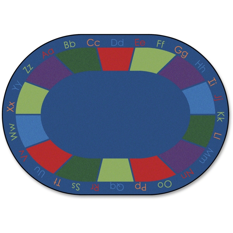 Carpets for Kids Colorful Places Oval Sitting Rug 8616 CPT8616
