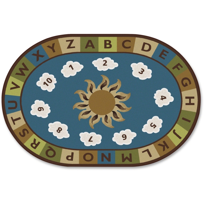 Carpets for Kids Sunny Day Learn/Play Oval Rug 94704 CPT94704