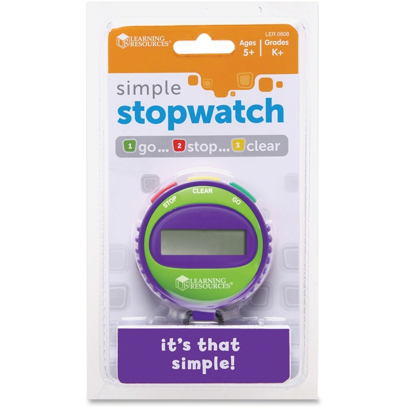 Details about   NEW Learning Resources Big Digit Stopwatch Water Resistant LER0525 with Lanyard 