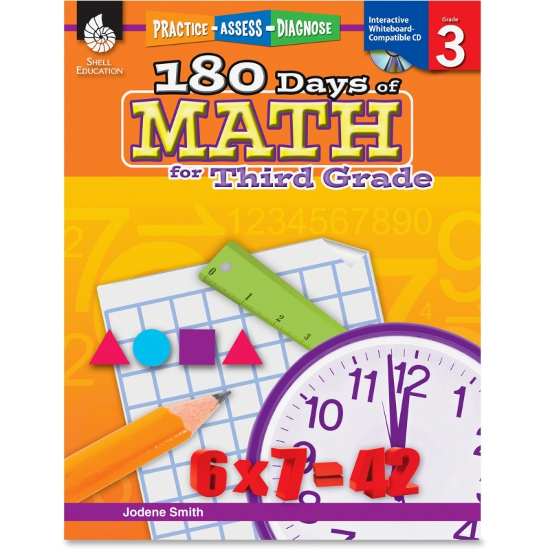 Shell Practice, Assess, Diagnose: 180 Days of Math for Third Grade 50806 SHL50806