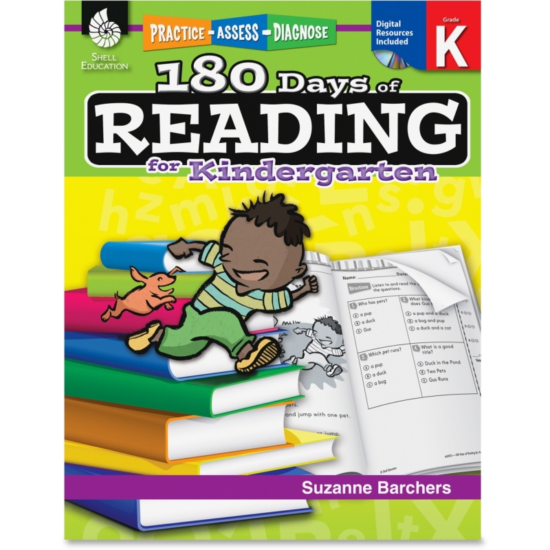 Shell Practice, Assess, Diagnose: 180 Days of Reading for Kindergarten 50921 SHL50921