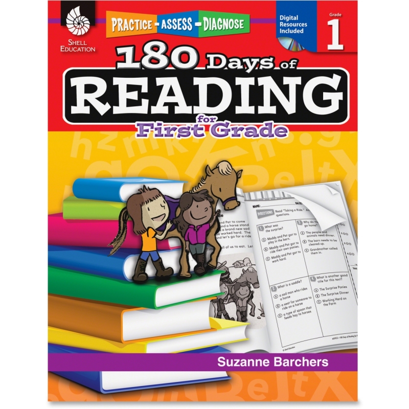 Shell Practice, Assess, Diagnose: 180 Days of Reading for First Grade 50922 SHL50922
