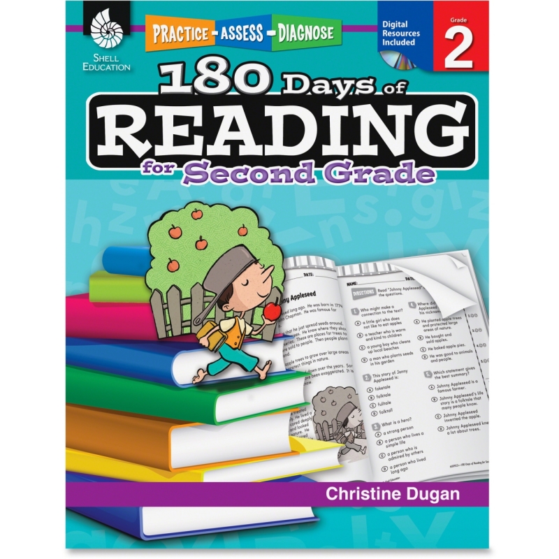 Shell Practice, Assess, Diagnose: 180 Days of Reading for Second Grade 50923 SHL50923