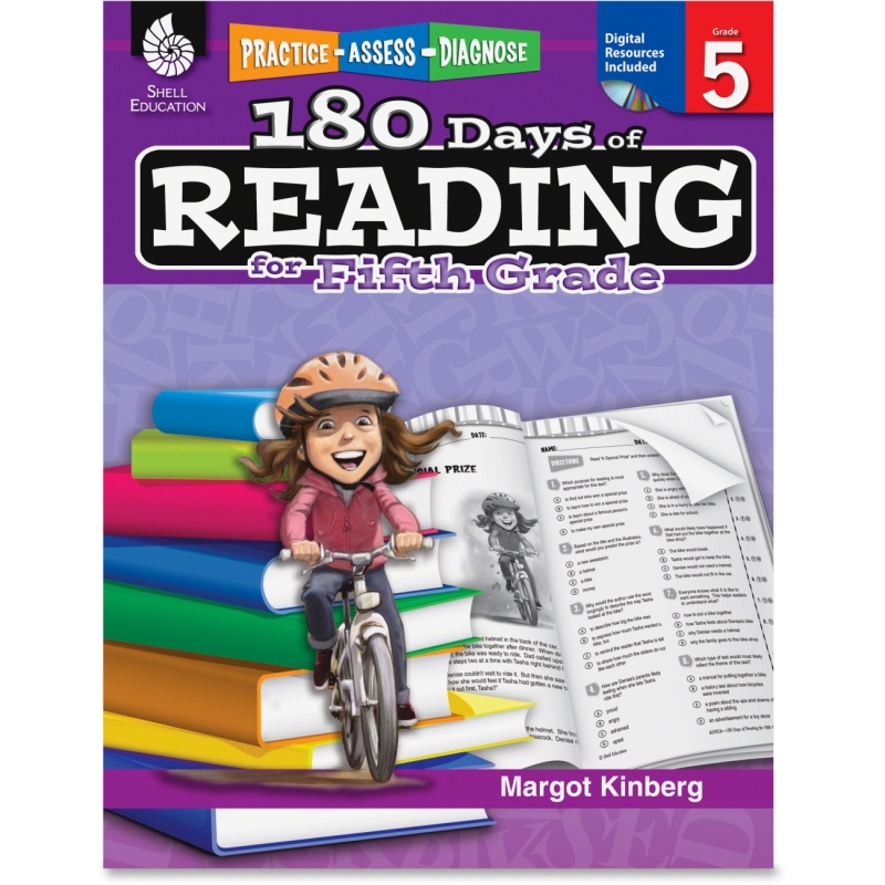 Shell Practice, Assess, Diagnose: 180 Days of Reading for Fifth Grade 50926 SHL50926