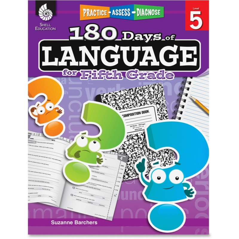 Shell Practice, Assess, Diagnose: 180 Days of Language for Fifth Grade 51170 SHL51170