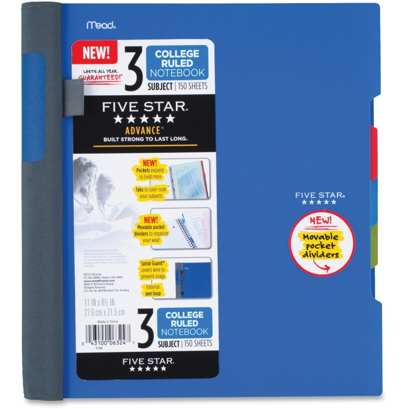 Mead Five Star Notebook 06324 MEA06324