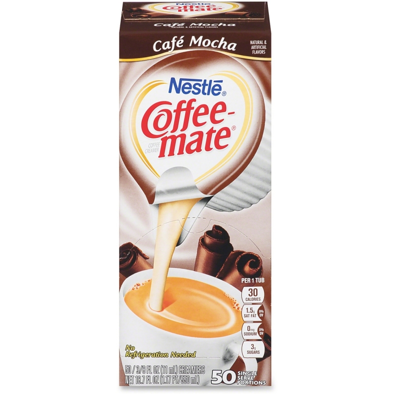 Nestle Professional Coffee-Mate Cafe Mocha Liquid Coffee Creamer Singles 35115 NES35115