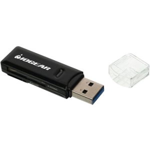 Iogear Compact USB 3.0 SDXC/MicroSDXC Card Reader/Writer GFR305SD