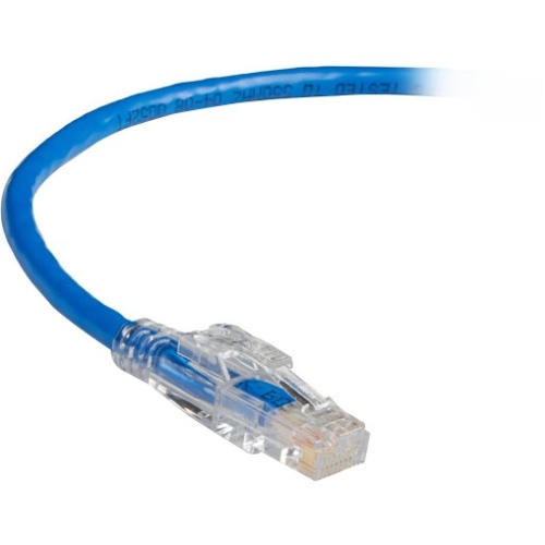 Black Box GigaBase 3 CAT5e 350-MHz Lockable Patch Cable (UTP), Blue, 4-ft. (1.2-m) C5EPC70-BL-04
