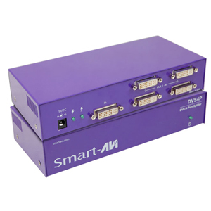 SmartAVI 1x4 DVI Video Splitter DVS4PS DVS4P