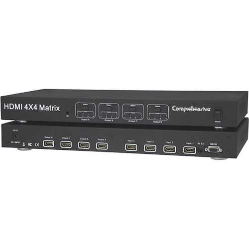 Comprehensive HDMI 4x4 True Matrix Switcher Splitter v1.3b with RS232 CSW-HD440
