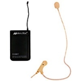 AmpliVox Wireless 16 Channel UHF FLESH TONE Single Overear/Headset Electret Mic Kit S1696