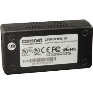 ComNet Power over Ethernet (POE) Midspan Injector for 10/100TX CWPOEIPS-15