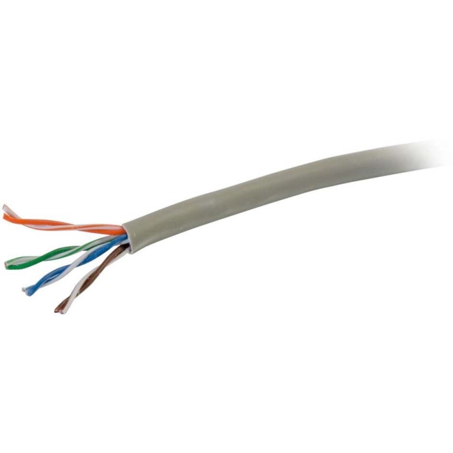 C2G 1000ft Cat5e Bulk Unshielded (UTP) Network Cable with Solid Conductors 56011