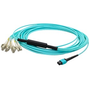 AddOn 3m MPO to 4xLC Duplex Fanout OM3 LOMM Patch Cable for Juniper Networks MTP-4LC-M3M-AO