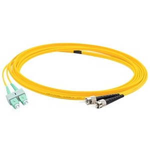 AddOn 3m Single-Mode Fiber (SMF) Duplex (APC-SC/PC-ST) ASC/ST OS1 Yellow Patch Cable ADD-ASC-ST