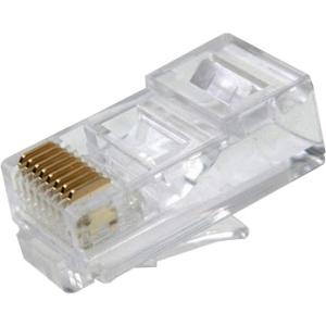 Weltron RJ-45, 8P8C Modular Plug for CAT5E Rated Round Cable 44-751-8RSOL