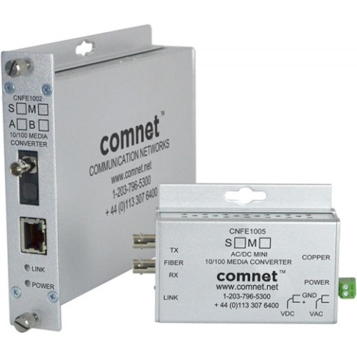 ComNet 10/100 Mbps Ethernet Electrical To Optical Media Converter CNFE1002S1A
