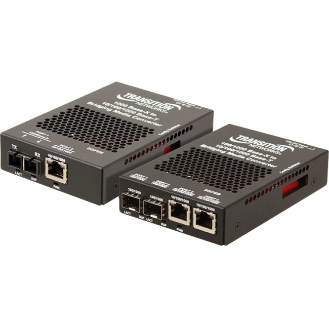 Transition Networks 10/100/1000 Ethernet Media Converter Stand-Alone SGFEB1013-130-NA SGFEB1013-130