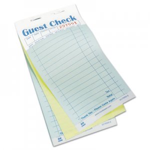 AmerCareRoyal Guest Check Book, Carbonless Duplicate, 3 2/5 x 6 7/10, 50/Book, 50 Books/Carton RPPGC70002 GC7000