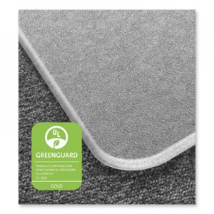 Floortex Cleartex MegaMat Heavy-Duty Polycarbonate Mat for Hard Floor/All Carpet, 46 x 60, Clear FLRECM121525ER ECM121525ER