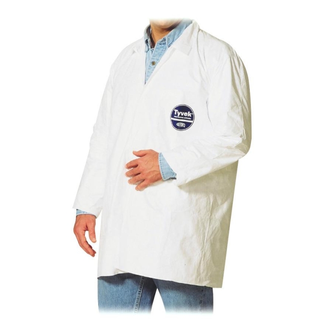 DuPont Tyvek TY212S Lab Coat 212SWH2X003 DUP212SWH2X003
