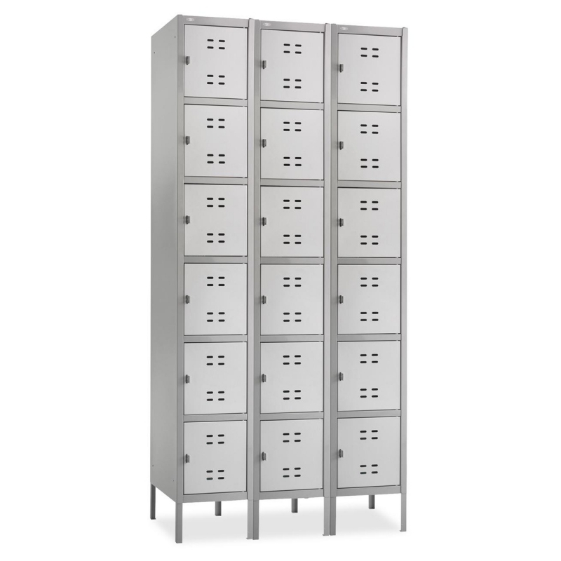 Safco Safco Six-Tier Two-tone 3 Column Locker with Legs 5527GR SAF5527GR