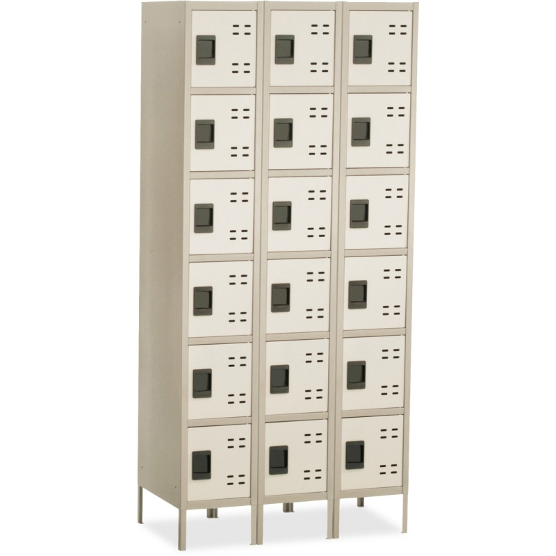 Safco Safco Six-Tier Two-tone 3 Column Locker with Legs 5527TN SAF5527TN