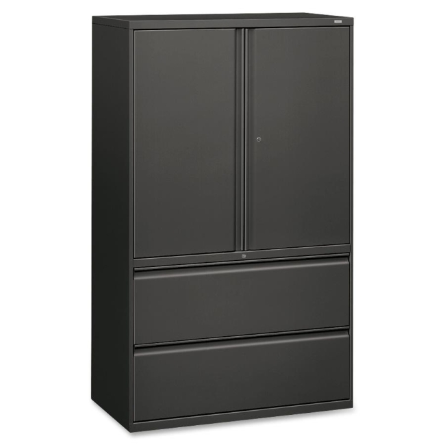 HON HON 800 Series Wide Lateral File with Storage Cabinet 895LSS HON895LSS
