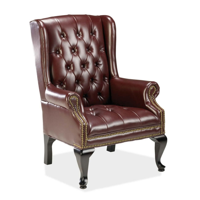 Lorell 777 QA Queen Anne Wing-Back Reception Chair 777QAJOX LLR60605 777 QA