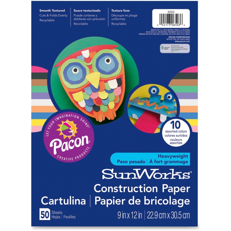 SunWorks Groundwood Construction Paper 6803 PAC6803