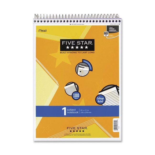 Mead 1-Subject Wirebound Notepad 06182 MEA06182