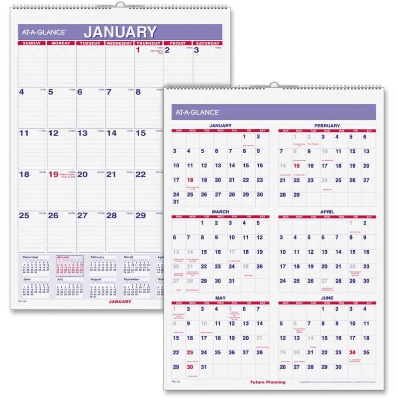 AtAGlance AtAGlance Wall Calendar with Hanger PM128 AAGPM128