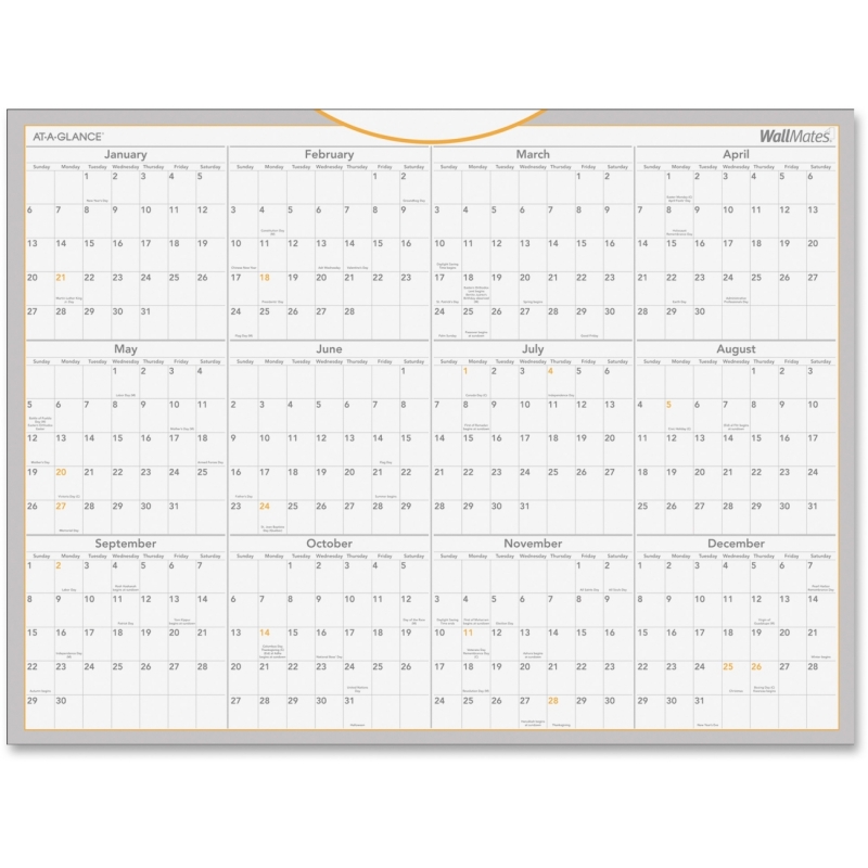 AtAGlance AtAGlance Yearly Wall Calendar PM1228 AAGPM1228