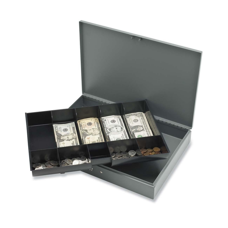 Sparco All-Steel Cash Box with Latch Lock 15501 